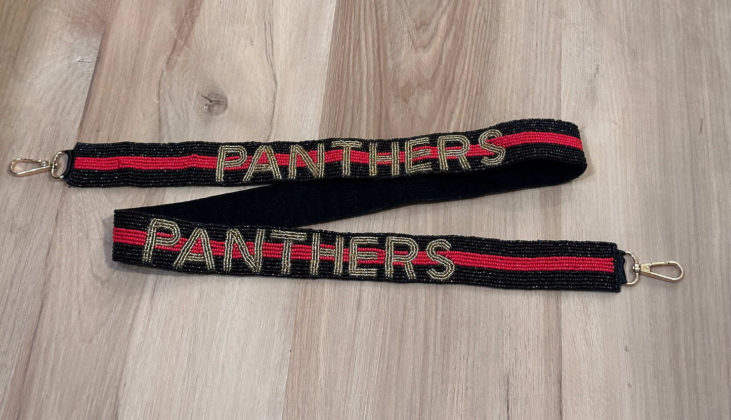 Caney Creek Panthers Beaded Purse Strap