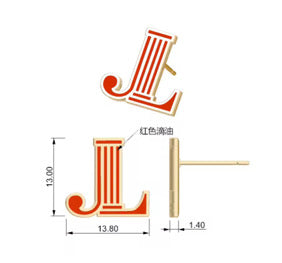JL Stud Earrings