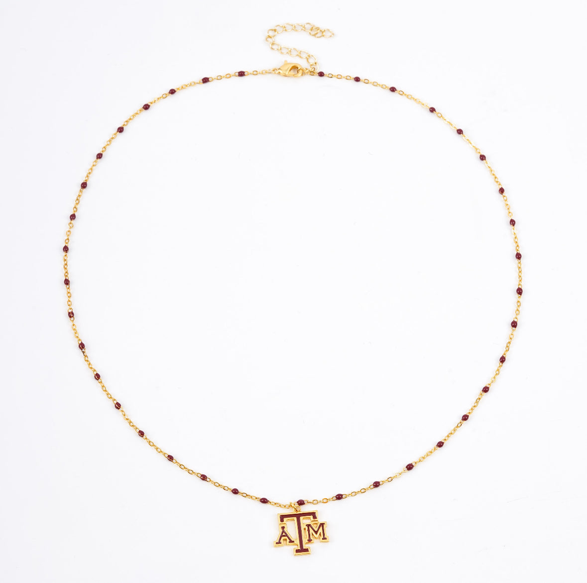 Texas A&M logo necklace