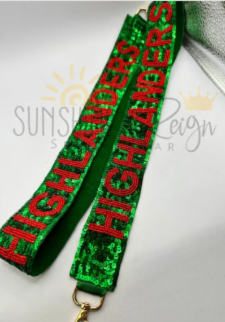 Highlanders Sequin and Beaded Purse Strap