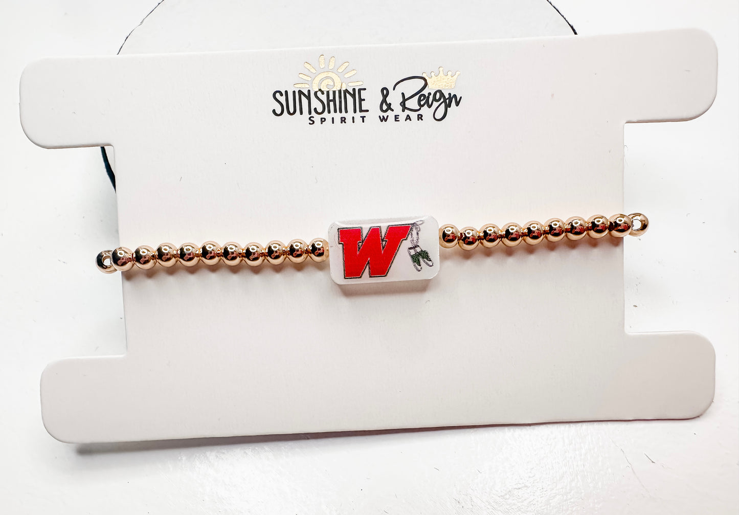 Woodlands Highstepper acrylic bead bracelet