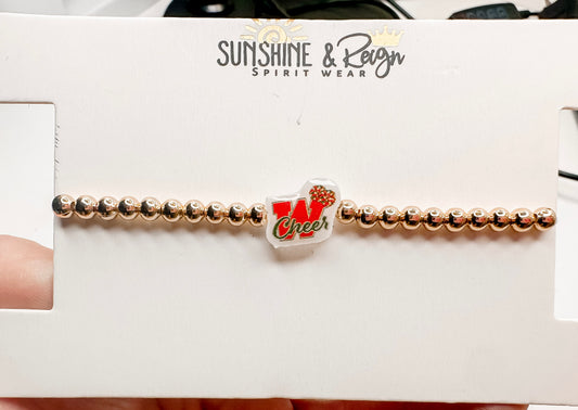 Woodlands Cheer acrylic bead bracelet