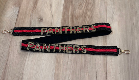 Caney Creek Panthers Beaded Purse Strap
