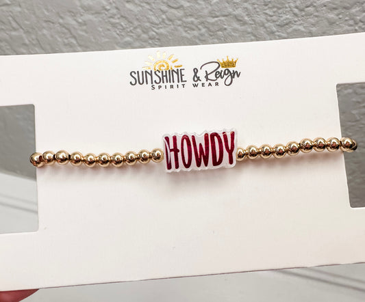 HOWDY Beaded Bracelet