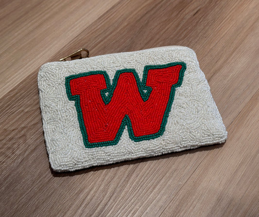 Woodlands W Beaded Coin Purse