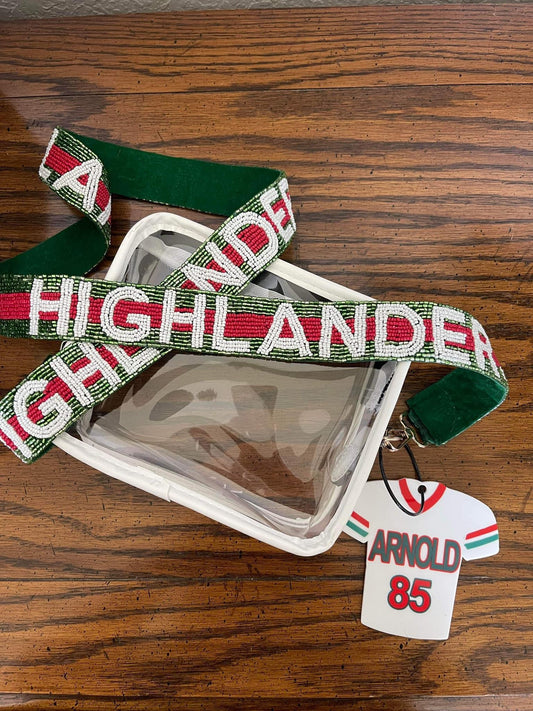 Highlanders Striped Purse Strap