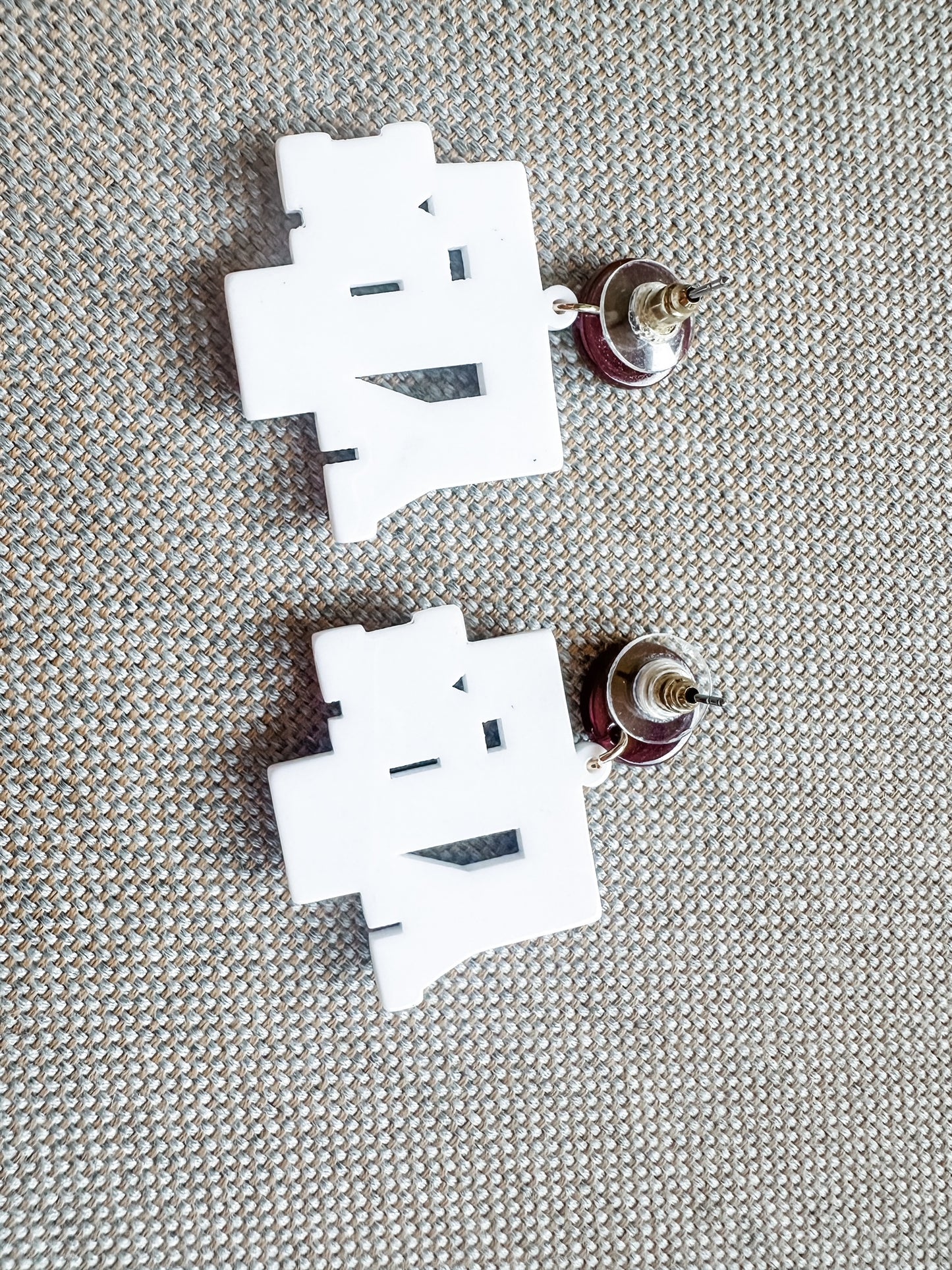 Texas A&M Logo Acrylic Earrings