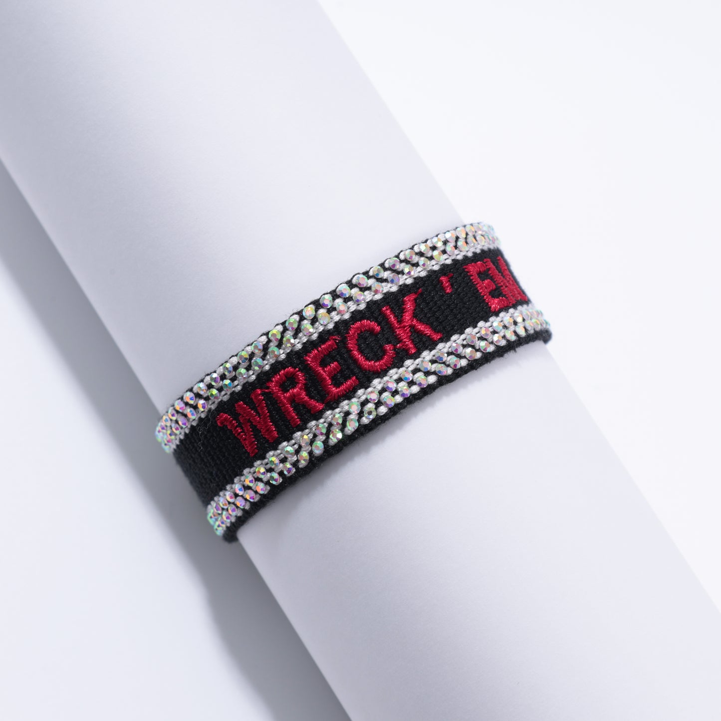 Wreck 'em Rhinestone Tassel Bracelet