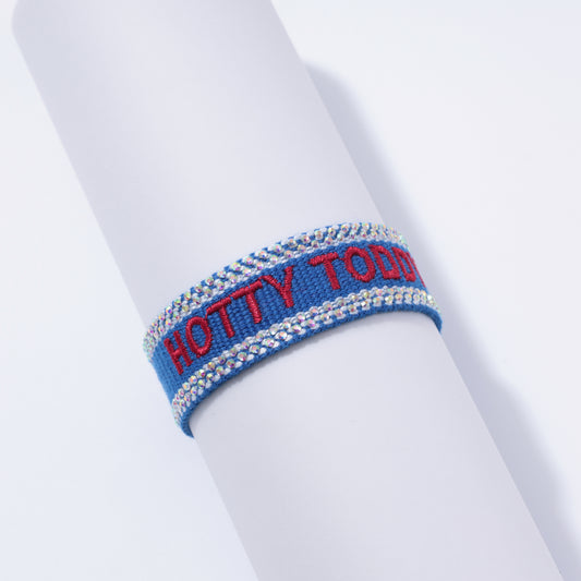Hotty Toddy Rhinestone Tassel Bracelet