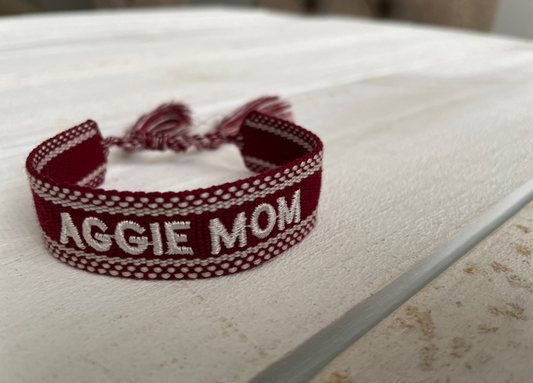Aggie Mom Tassel Bracelet