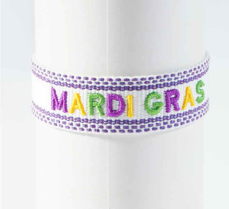 Mardi Gras Tassel Bracelet